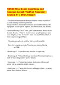 NR509 Final Exam Questions and Answers Latest &lpar;Verified Answers&rpar; &vert; Graded A&plus; &vert; 100&percnt; Correct