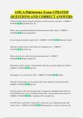 AMCA Phlebotomy Exam UPDATED  QUESTIONS AND CORRECT ANSWERS