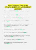 Amca Phlebotomy Exam Review  UPDATED QUESTIONS AND CORRECT  ANSWERS
