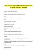 Delta Achievement Test With 72 Questions and answers &vert; Updated RATED A&plus; &vert; 2026 NEW
