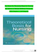 TEST BANK For Theoretical Basis for Nursing&comma; 6th American Edition by Melanie McEwen&semi; Evelyn M&period; Wills&comma; Verified Chapters 1 - 23&comma; Complete Newest Version