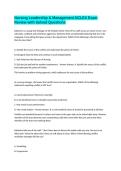 Nursing Leadership & Management NCLEX Exam Review with Solved Questions