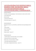 ACCUPLACER PRACTICE&excl; SENTENCE SKILLS&comma;  READING COMP&period;&comma; ESL READING SKILLS&comma;  ACCUPLACER SENTENCE SKILLS&comma;  ACCUPLACER READING COMPREHENSION 