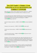 Nurs 5433 Family 2&colon; Module 1 Exam  UPDATED ACTUAL QUESTIONS AND  CORRECT ANSWERS