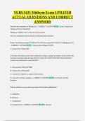 NURS 5433 Midterm Exam UPDATED  ACTUAL QUESTIONS AND CORRECT  ANSWERS