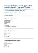 Concept for Nursing Based Approach To Learning&comma; Volume I&comma; II & III 4th Edition &period;pdf