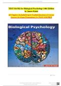 Test Bank For Biological Psychology&comma; 14th Edition&comma; James W&period; Kalat &vert;&vert; Complete Guide A&plus;&vert;&vert;Latest Update 2026