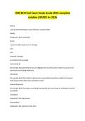 HCD 303 Final Exam Study Guide With complete solution&vert; RATED A&plus; 2026