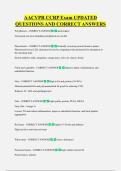 AACVPR CCRP Exam UPDATED  QUESTIONS AND CORRECT ANSWERS