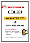 CEA 201 Exam &lpar;2026&rpar; &vert; Chamberlain Comp Arch &ndash; Actual Questions & Answers PDF