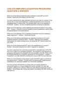 CON 2370 SIMPLIFIED ACQUISITION PROCEDURES QUESTIONS & ANSWERS