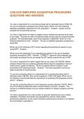 CON 2370 SIMPLIFIED ACQUISITION PROCEDURES QUESTIONS AND ANSWERS