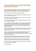 CON 2370 SIMPLIFIED ACQUISITION PROCEDURES QUESTIONS & ANSWERS