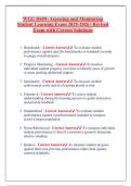 WGU D659 Assessing and Monitoring Student Learning &ndash; Revised Exam with Correct Solutions 2025-2026 Prep Material