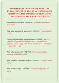ANPH 1002 FINAL EXAM NEWEST 2026 ACTUAL EXAM&vert; COMPLETE 250 REAL EXAM QUESTIONS AND CORRECT VERIFIED ANSWERS&sol; GRADED A&plus;&vert; ANPH 1002 FINAL EXAM REVIEW &lpar;MOST RECENT&excl;&excl;&rpar;