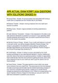 APR ACTUAL EXAM SCRIPT 2026 QUESTIONS WITH SOLUTIONS GRADED A&plus;