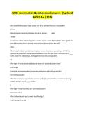 AZ B3 construction Questions and answers &vert; Updated RATED A&plus; &vert; 2026