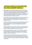 APR FINAL PAPER 2026 QUESTIONS AND SOLUTIONS EXAMPREP GRADED A&plus;