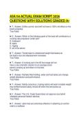 ASA 114 ACTUAL EXAM SCRIPT 2026 QUESTIONS WITH SOLUTIONS GRADED A&plus;