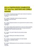 ASA 114 COMPREHENSIVE EXAMINATION TEST 2026 FULL QUESTIONS AND CORRECT ANSWERS