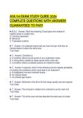 ASA 114 EXAM STUDY GUIDE 2026 COMPLETE QUESTIONS WITH ANSWERS GUARANTEED TO PASS