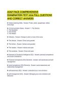ASAP PACE COMPREHENSIVE EXAMINATION TEST 2026 FULL QUESTIONS AND CORRECT ANSWERS