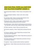 ASAP PACE FINAL PAPER 2026 QUESTIONS AND SOLUTIONS EXAMPREP GRADED A&plus;