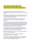 ASNT ACTUAL EXAM SCRIPT 2026 QUESTIONS WITH SOLUTIONS GRADED A&plus;