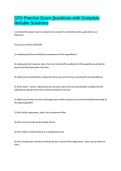 CPO Practice Exam Questions with Complete Reliable Solutions