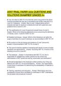 ASNT FINAL PAPER 2026 QUESTIONS AND SOLUTIONS EXAMPREP GRADED A&plus;