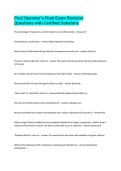 Pool Operator's Final Exam Revision Questions with Certified Solutions