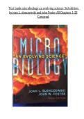 Test bank microbiology an evolving science 3rd edition  by joan L&period; slonczewski and john Foster All Chapters 1-28   Covered