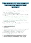DSE COMPREHENSIVE STUDY GUIDE 2026 FULL QUESTIONS AND SOLUTIONS GRADED A&plus;