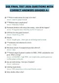DSE FINAL TEST 2026 QUESTIONS WITH CORRECT ANSWERS GRADED A&plus;