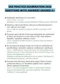 DSE PRACTICE EXAMINATION 2026 QUESTIONS WITH ANSWERS GRADED A&plus;