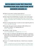 DUTCH BROS FLOW TEST PRACTICE EXAMINATION 2026 QUESTIONS WITH ANSWERS GRADED A&plus;