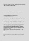 ECON 110 ZIRLOTT TEST 1 &vert; QUESTIONS AND ANSWERS &vert; WITH COMPLETE SOLUTION&period;