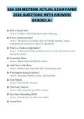 EEE 334 MIDTERM ACTUAL EXAM PAPER 2026 QUESTIONS WITH ANSWERS GRADED A&plus;