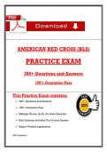 AMERICAN RED CROSS &lpar;BLS&rpar;   PRACTICE EXAM  300&plus; Questions and Answers  100&percnt; Guarantee Pass