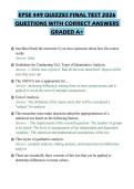 EPSE 449 QUIZZES FINAL TEST 2026 QUESTIONS WITH CORRECT ANSWERS GRADED A&plus;