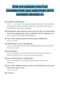 EPSE 449 QUIZZES PRACTICE EXAMINATION 2026 QUESTIONS WITH ANSWERS GRADED A&plus;