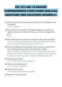 ESS 101 LAB 1-8 QUIZZES COMPREHENSIVE STUDY GUIDE 2026 FULL QUESTIONS AND SOLUTIONS GRADED A&plus;