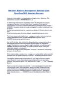 ISM 3011 Business Management Systems Exam Questions With Accurate Answers