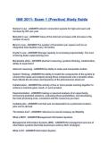 ISM 3011- Exam 1 &lpar;Practice&rpar; Study Guide