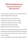 HESI PN Fundamentals Exam 2026 &vert; Complete Questions and Guide Answers&comma; 100&percnt; Verified Graded A&plus;