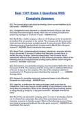 Busi 1301 Exam 3 Questions With Complete Answers