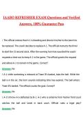 IAABO REFRESHER EXAM 2026 &vert; COMPLETE QUESTIONS AND 100&percnt; VERIFIED ANSWERS LATEST VERSION &lpar;PASS GUARANTEE&rpar;