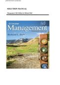 Solution Manual for Management 14th Edition by Richard Daft &comma; ISBN&colon; 9780357139752 &vert;All Chapters Included&vert; Guide A&plus;