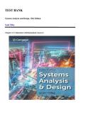TEST BANK&lowbar;&lowbar;Systems Analysis and Design 13th Edition by Scott Tilley &comma; ISBN&colon; 9788214001112 &vert;Chapters 1-13 &lpar;Questions with Rationalized Answers&rpar;&vert; Guide A&plus;