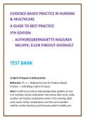 2026 NGN NCLEX Test Bank for Evidence-Based Practice in Nursing & Healthcare 5th Edition by Melnyk &vert; MCQs Rationales Clinical Judgment